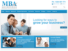 Tablet Screenshot of mba-group.com.au