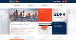 Desktop Screenshot of mba-group.com